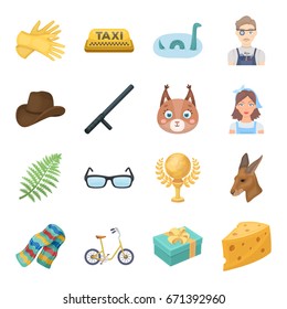 Cleaning, animals, sports and other web icon in cartoon style.Cinema, packaging, master icons in set collection.