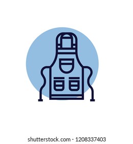 Cleaning apron, cooking apron, apron vector icon