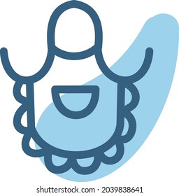 Cleaning apron, illustration, vector, on a white background.