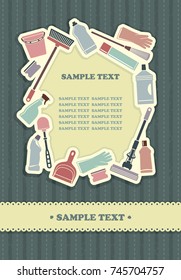Cleaning background. Vector illustration