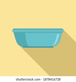 Cleaning basin icon. Flat illustration of cleaning basin vector icon for web design