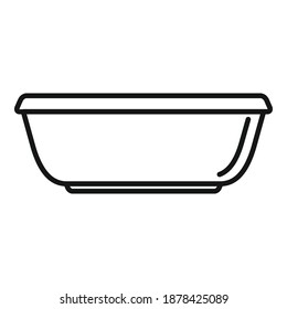 Cleaning basin icon. Outline cleaning basin vector icon for web design isolated on white background