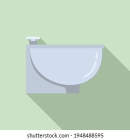 Cleaning bidet icon. Flat illustration of Cleaning bidet vector icon for web design