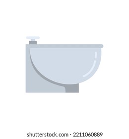 Cleaning bidet icon. Flat illustration of Cleaning bidet vector icon isolated on white background