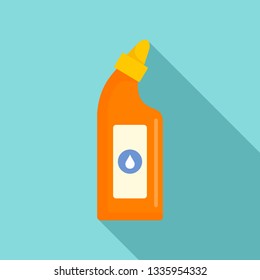Cleaning bottle icon. Flat illustration of cleaning bottle vector icon for web design