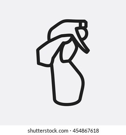 Cleaning bottle icon illustration isolated vector sign symbol