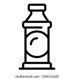 Cleaning bottle icon. Outline cleaning bottle vector icon for web design isolated on white background