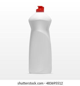 Cleaning Bottle Isolated On White Background. EPS10 Vector