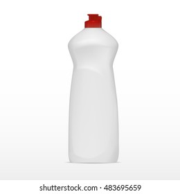 Cleaning Bottle Isolated On White Background. EPS10 Vector