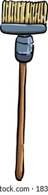 Reinigungsraum, Illustration, Vektorgrafik auf weißem Hintergrund