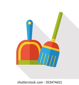 cleaning Broom flat icon