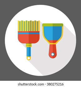 cleaning Broom flat icon