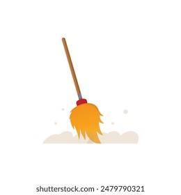 Cleaning Broom Icon Vector Design.