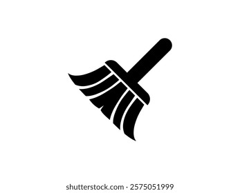 Cleaning broom icon vector design, Minimalist Cleaning Broom Vector Icon