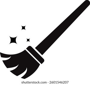 Cleaning broom icon vector design.