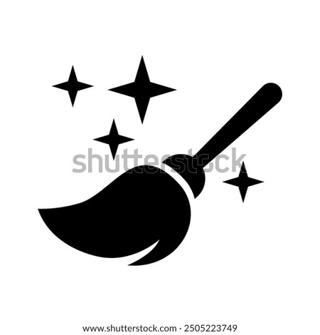 Cleaning broom icon vector design.