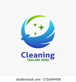 Cleaning Broom Logo Design Inspiration