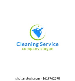 Cleaning Broom Logo Design, vector Eps 10.