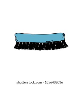 Cleaning brush doodle logo icon sign Hand drawn sketch Abstract geometric style Modern children's cartoon design Fashion print clothes apparel greeting invitation card cover banner game poster flyer