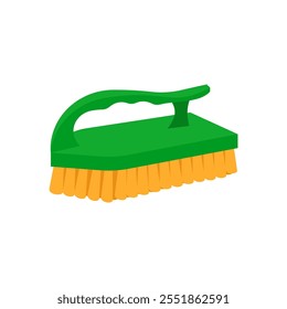 Cleaning Brush Flat Icon, Vector illustration