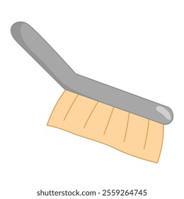 Cleaning brush with handle, vector