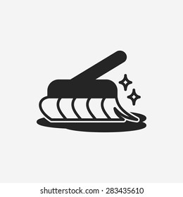 cleaning brush icon