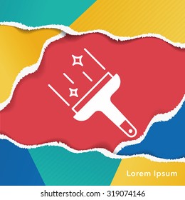 cleaning brush icon