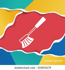 cleaning brush icon