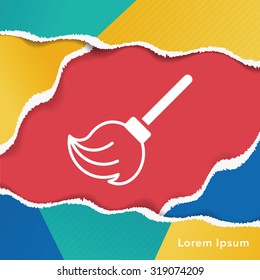 cleaning brush icon