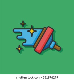 cleaning brush icon