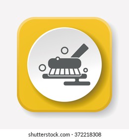 cleaning brush icon