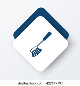 cleaning brush icon
