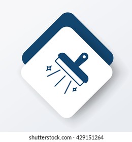 cleaning brush icon