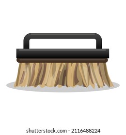 Cleaning brush icon cartoon vector. Cleaner tool. Dish soap