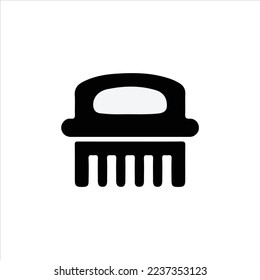 cleaning brush icon, editable design.