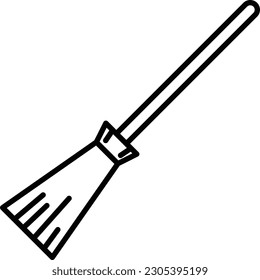 icono de pincel de limpieza con fondo aislado