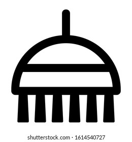 Cleaning brush icon isolated on white background, vector illustration