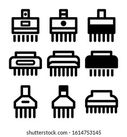 cleaning brush icon isolated sign symbol vector illustration - Collection of high quality black style vector icons
