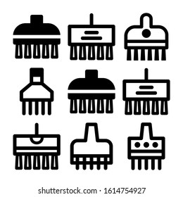 cleaning brush icon isolated sign symbol vector illustration - Collection of high quality black style vector icons
