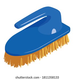 Cleaning brush icon. Isometric of cleaning brush vector icon for web design isolated on white background