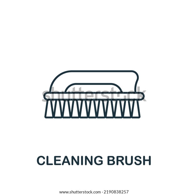 Cleaning Brush icon. Line simple icon for\
templates, web design and\
infographics