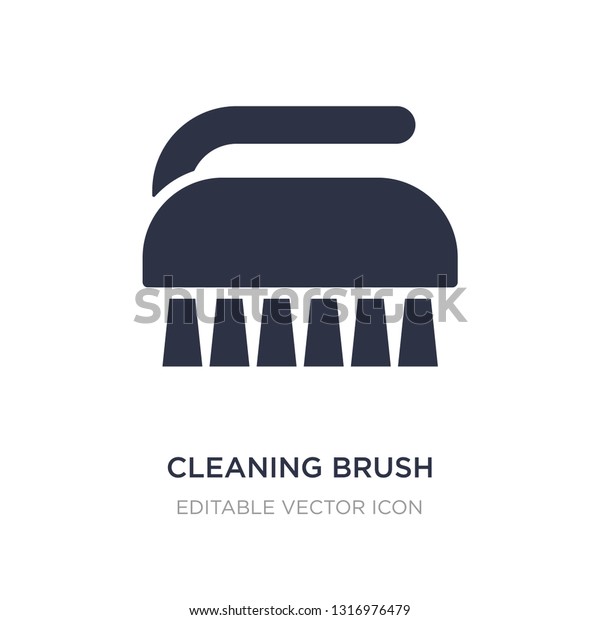 cleaning brush icon on white background. Simple\
element illustration from Miscellaneous concept. cleaning brush\
icon symbol design.