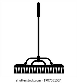 Cleaning Brush Icon, Scrub Brush Vector Art Illustration