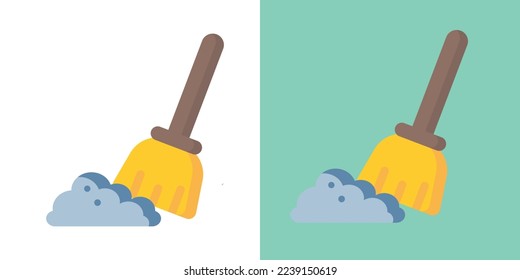 Cleaning brush icon, Cleaning service icon, Mop and dustpan,  Scrub Brush, Bottle sweeper clean brush icon, Broom cleaning icon, cleaning services logo, set of bathroom brushes vector illustration