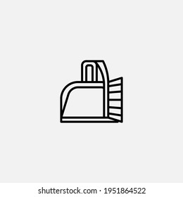 Cleaning brush icon sign vector,Symbol, logo illustration for web and mobile
