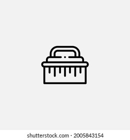 Cleaning brush icon sign vector,Symbol, logo illustration for web and mobile