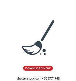 Cleaning Brush Icon Vector