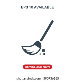 Cleaning brush icon vector