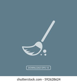 Cleaning brush icon vector