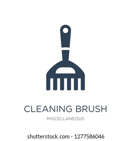 cleaning brush icon vector on white background, cleaning brush trendy filled icons from Miscellaneous collection, cleaning brush vector illustration